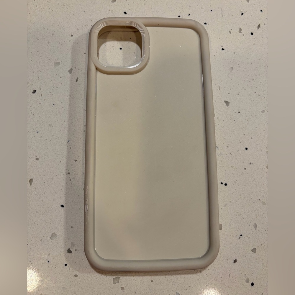 iPhone 15 plus Beige Phone Case